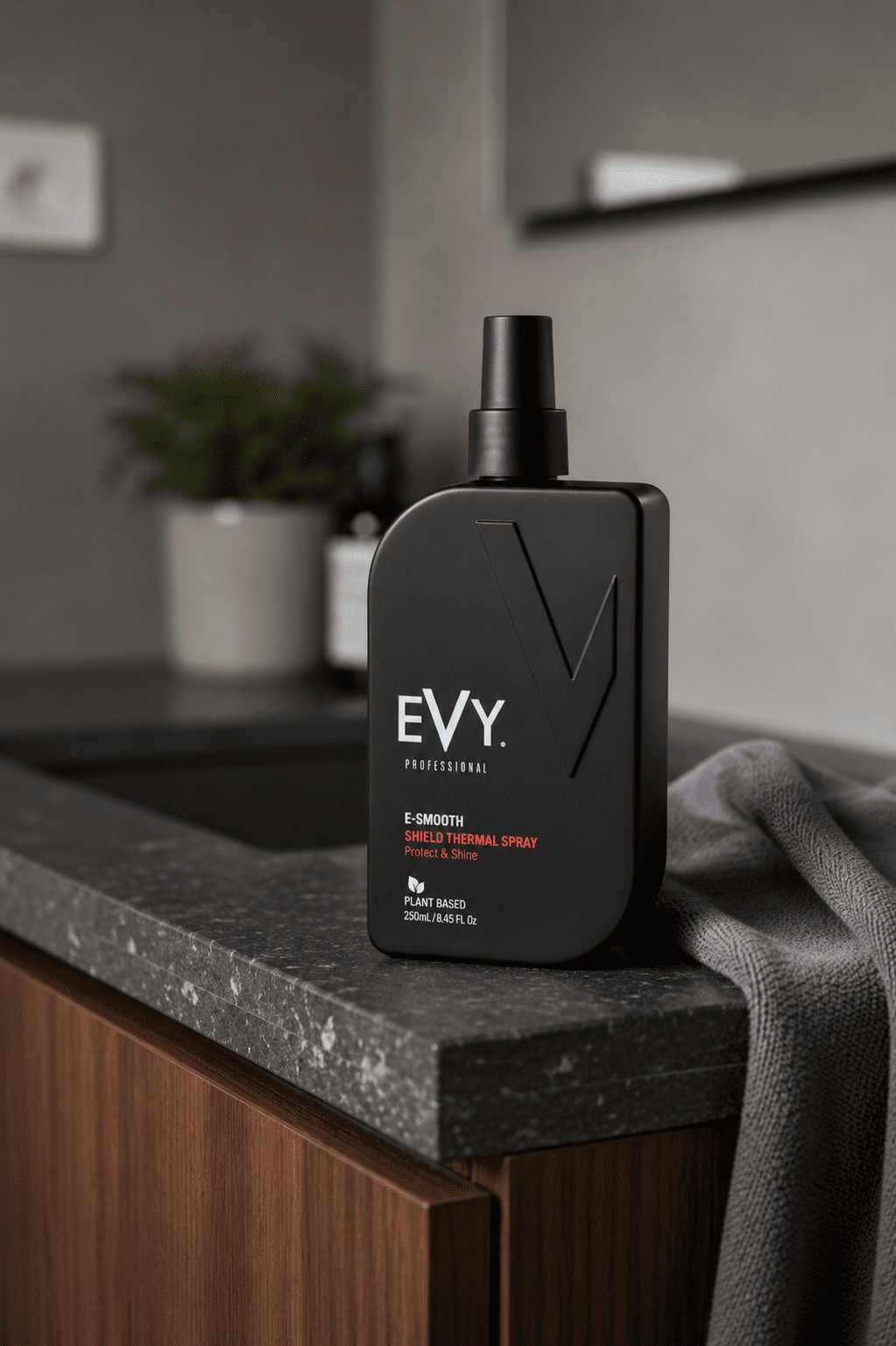 EVY Professional E Smooth Shield Thermal Spray — Heat Protection, Silicone Free 250ml