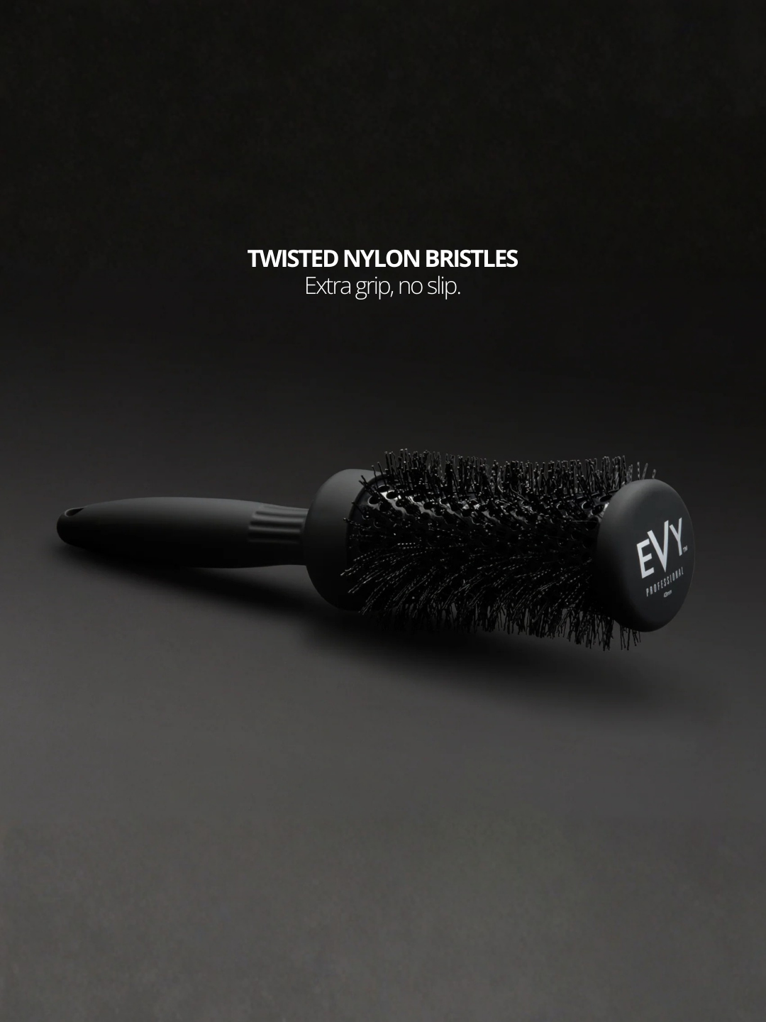 EVY Professional Quad Tech Twisted Nylon Bristles Extra Grip No Slip 22mm