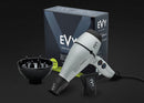 EVY Professional Boss DigiForce Hair Dryer with Nozzle and Diffuser Included - Pearl